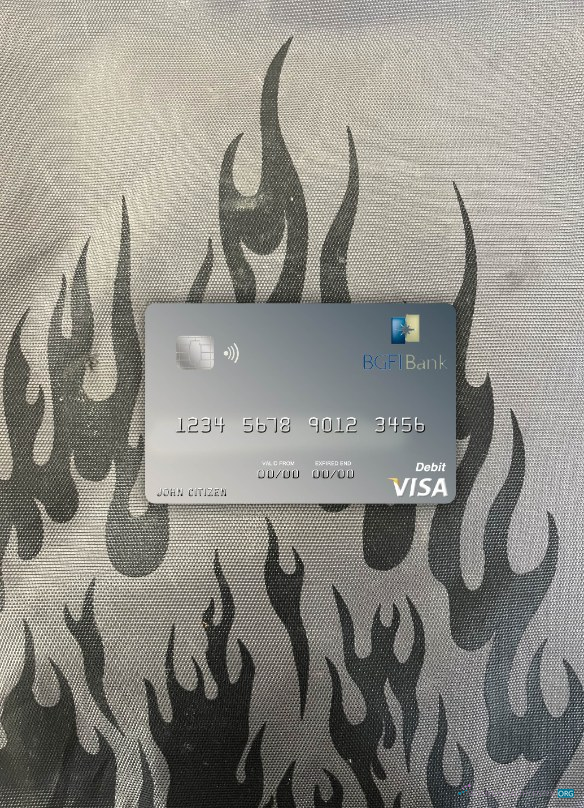 Download Equatorial Guinea BGFI Bank visa debit card photolook front Photoshop template